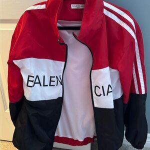 Balenciaga Red and Black Track Jacket